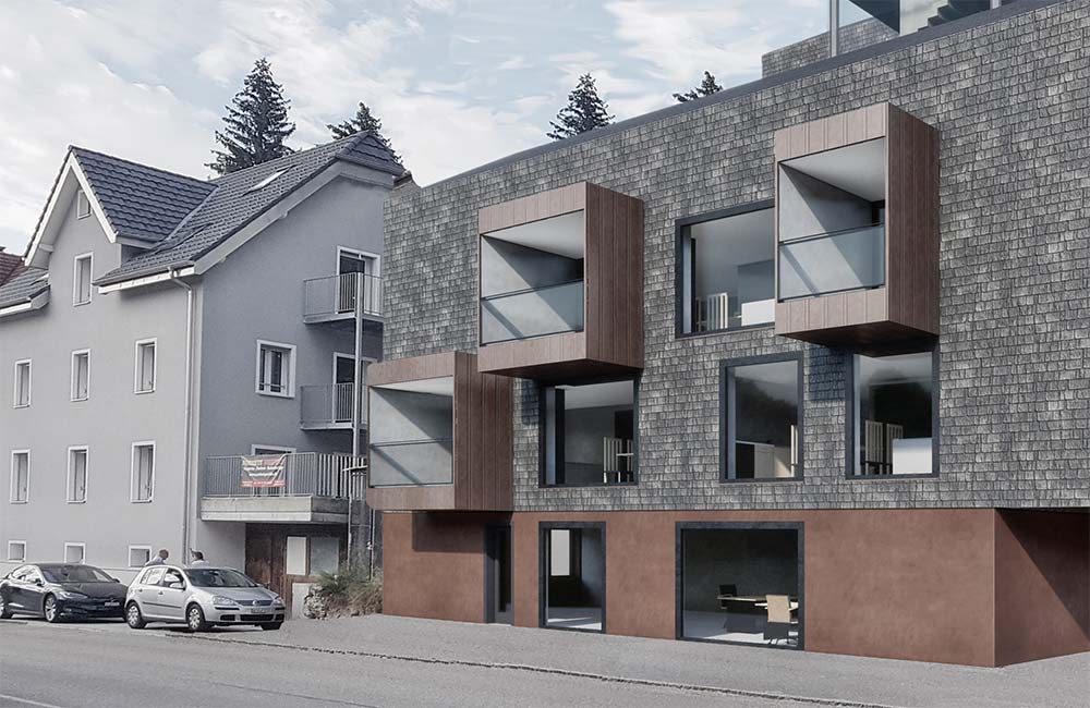 Neubau MFH Parz. 108W,	Wattwil SG,	Wohnungsbau